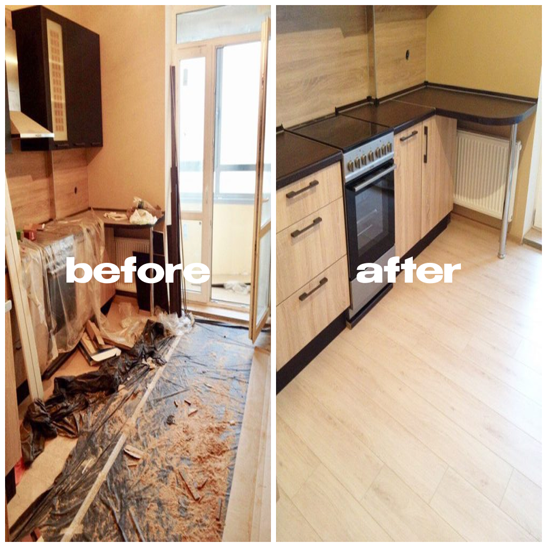 Kitchen Refresh — before and after professional cleaning by NEXA